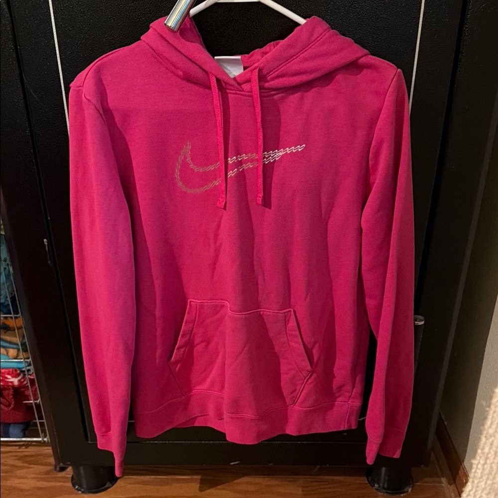 Women's Pink Hooded Sweatshirt sz Med